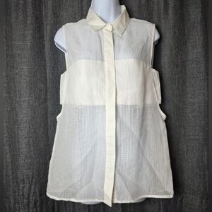 JONATHAN SIMKHAI Mesh Sleeveless Top